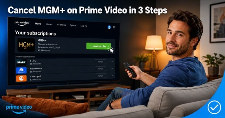 How to Cancel MGM+ Subscription on Prime Video
