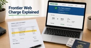 Frontier Web Charge on Credit Card